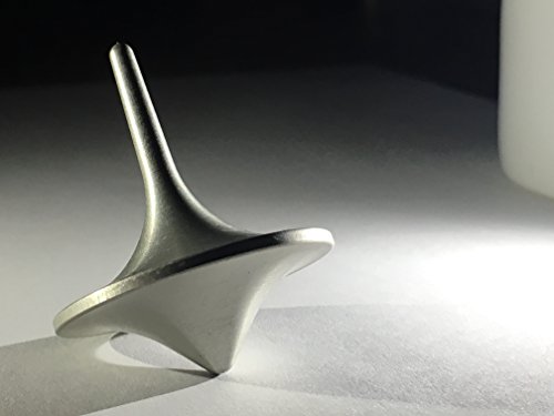 SPINGO Peonza de Metal mecanizada Totalmente concéntrica (Gris)