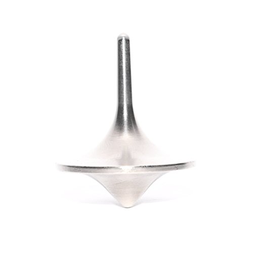 SPINGO Peonza de Metal mecanizada Totalmente concéntrica (Gris)