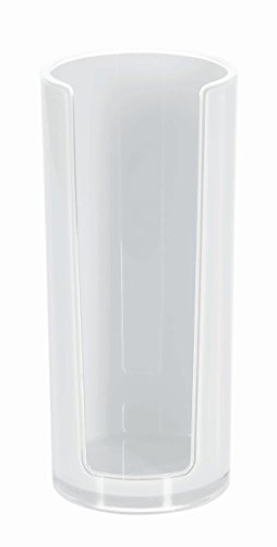 Spirella colección Sydney, Dispensador de Discos de algodón, Acrílico, Blanco, 16.5x7x7 cm
