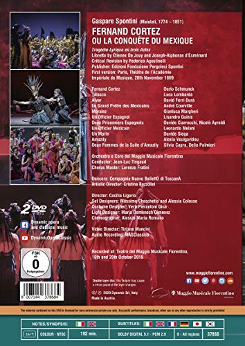 Spontini, G.: Fernand Cortez, ou La conquête du Mexique [Opera] (Maggio Musicale Fiorentino, 2019) [DVD]