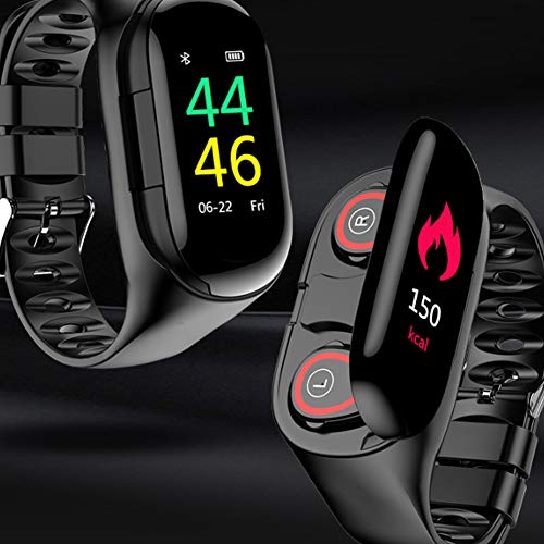 SPORS Reloj de monitoreo del sueño, Brazalete de oxígeno de la presión Arterial de la frecuencia cardíaca de la Pantalla Anti-Acuarela, Paso Deportivo