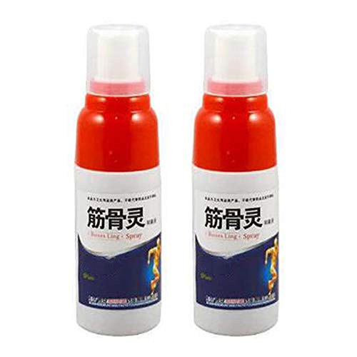 Spray Para El Dolor Muscular, Alivio Para Artritis, Dolor de Espalda, Esguinces, Contracturas y Dolor de Músculos y Articulaciones y rodilla, ortopedia,contiene ingredientes naturales. (2 Pcs)
