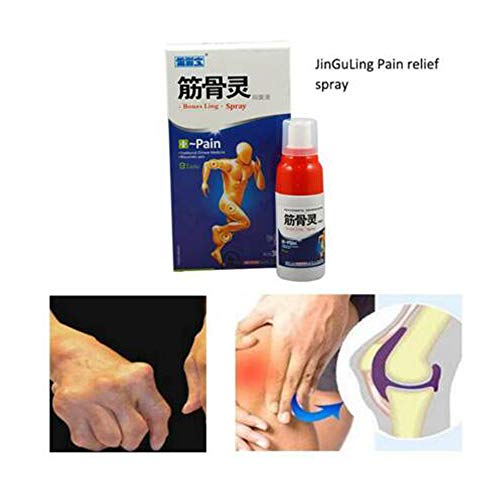 Spray Para El Dolor Muscular, Alivio Para Artritis, Dolor de Espalda, Esguinces, Contracturas y Dolor de Músculos y Articulaciones y rodilla, ortopedia,contiene ingredientes naturales. (2 Pcs)