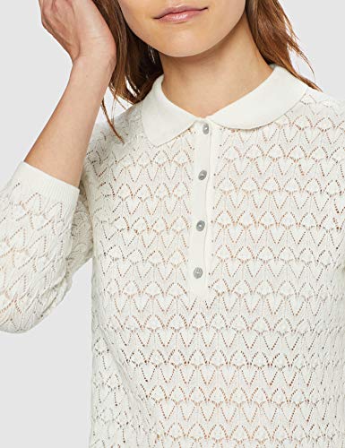 Springfield 9.J.Ap.T.Polo Ecru Jersey, Marfil (Marfil 97), Small (Tamaño del Fabricante:S) para Mujer