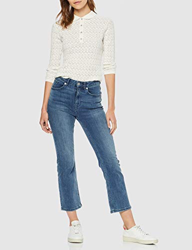 Springfield 9.J.Ap.T.Polo Ecru Jersey, Marfil (Marfil 97), Small (Tamaño del Fabricante:S) para Mujer