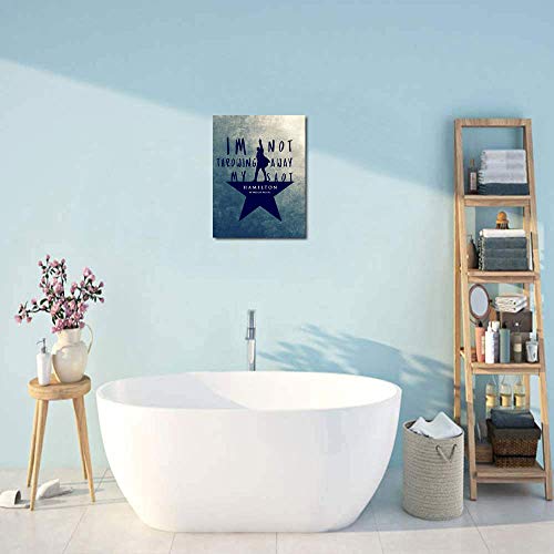 SSKJTC Pinturas sobre lienzo Alexander Hamilton Poster personaje Abstracto Art Painting 45 x 24 pulgadas