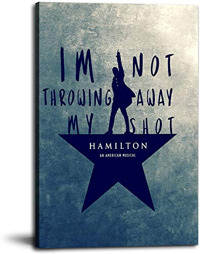 SSKJTC Pinturas sobre lienzo Alexander Hamilton Poster personaje Abstracto Art Painting 45 x 24 pulgadas