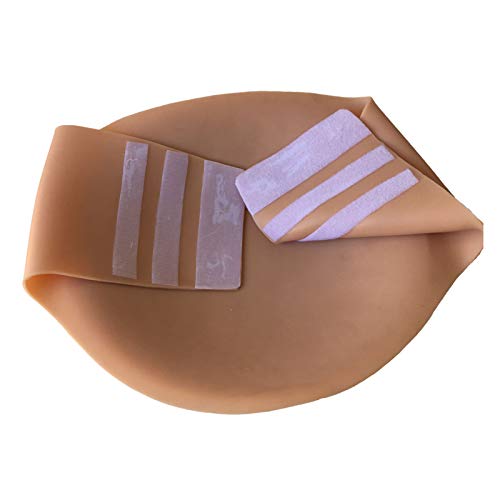 SSLW Vientre De Embarazo Falso, 2-10 Meses Piel Artificial Silicona Falsa Vientre De Gelatina Panza De Bebé Vientre De Embarazada Correa-On Bandas Elásticas De Embarazo Falso