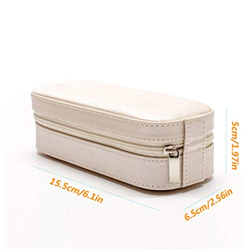 Ssuger9 - Joyero para Mujer, pequeño Viaje, Uso doméstico, joyero, Organizador de Almacenamiento para Anillos, Pendientes, Collares, expositores con Cierre