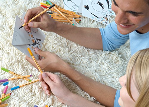 STABILO Pen 68 mini - Rotulador premium mini - Edición limitada Sweet Colors - Estuche con 15 colores