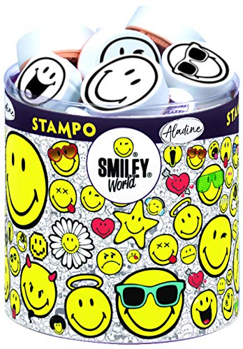 Stampo Smiley: 38 Stempel und 1 Stempelkissen