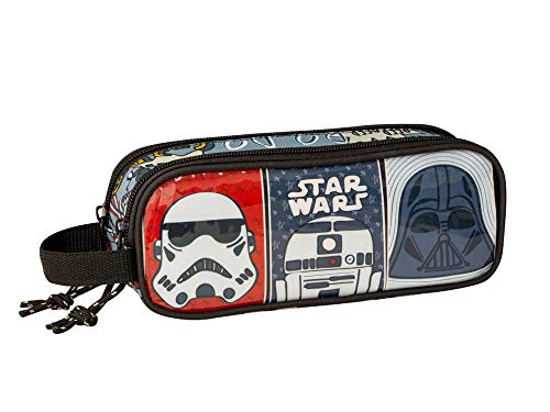 Star Wars Estuche portatodo Doble 2 Cremalleras Escolar