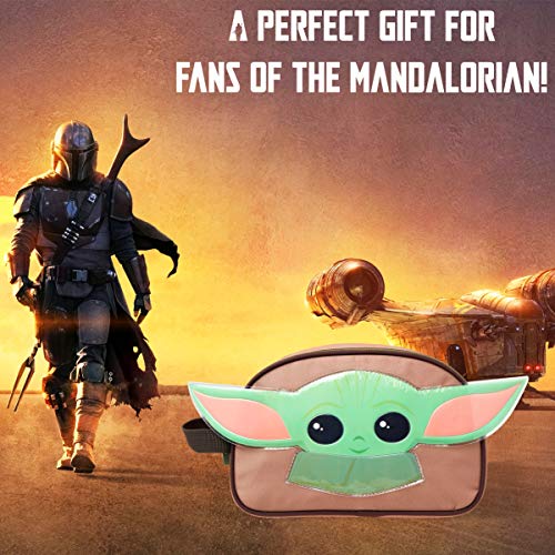 Star Wars Neceser Niño, Bolsa Aseo Niño de Baby Yoda Con Diseño Orejas 3D, Neceser Niño Colegio Viaje, Merchandising Oficial Regalos Para Niños y Chicos Adolescentes
