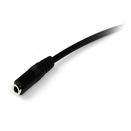 StarTech.com MUHSMF2M - Cable de extensión alargador de Auriculares con micrófono Mini Jack 3.5 mm, 4 Pines, Macho a Hembra, 2 m