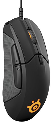 SteelSeries Rival 310 - Ratón de juego óptico, iluminación RGB, 6 botones, laterales de goma, memoria integrada (PC/Mac), negro