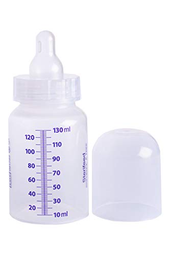 Sterifeed Sterile Baby Bottle with Standard Teat and Cap, Disposable, 130ml (4oz), Pack of 10