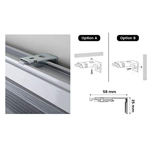 STORESDECO Estor Noche y Día, Estor Enrollable con Doble Tejido para Ventanas y Puertas (60 cm x 180 cm, Tricolor)