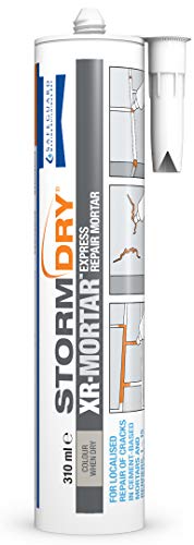 Stormdry DM XR MORTAR Mortero reparador-listo para usar mezcla sin cemento 310ml tubo, Arena gris