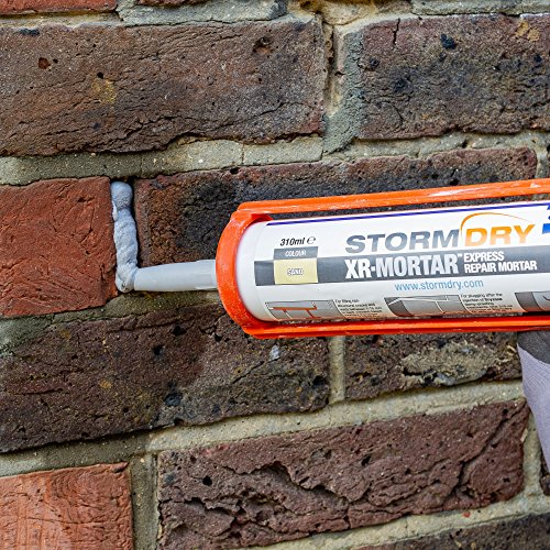 Stormdry DM XR MORTAR Mortero reparador-listo para usar mezcla sin cemento 310ml tubo, Arena gris