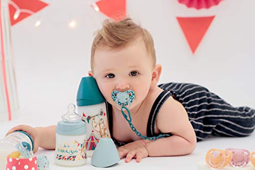 Suavinex - Biberón Bebé Tetina Anatómica Látex, 270ml. Biberón 0-6 Meses. Talla 1 Flujo Medio. 0% BPA. Diseño Bailarina Le Cirque, Color Rosa
