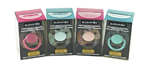 Suavinex - Chupete Tetina Silicona Premium Fisiolo, surtido: colores aleatorios