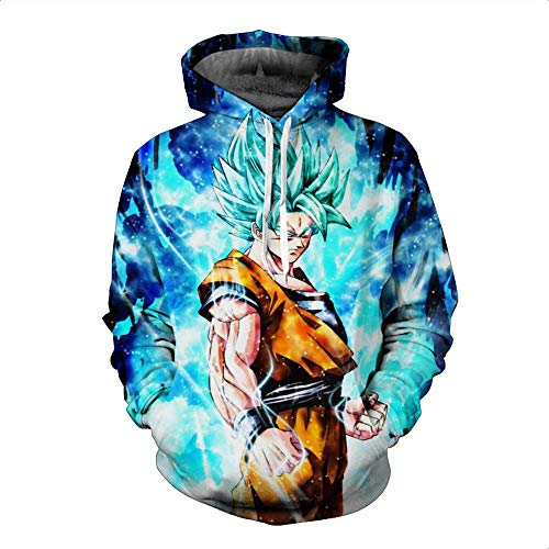 Sudadera con capucha, diseño de anime 3D de una pieza, casual, unisex, manga larga, 4XL