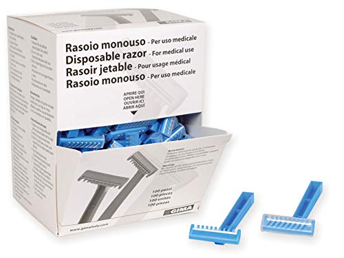 sumbow Holding instrumentos médicos sm70022 – 1 un quirúrgico cuchillas de afeitar, sola hoja (Pack de 100)