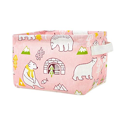 Sunfauo cestas de almacenaje Decorativas Cajas de almacenaje Decorativas niños Cuarto de baño de cestas de Almacenamiento de 3