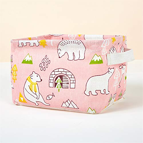 Sunfauo cestas de almacenaje Decorativas Cajas de almacenaje Decorativas niños Cuarto de baño de cestas de Almacenamiento de 3