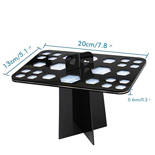 Sungpunet 26 Agujero de maquillaje Pincel de árbol organizador del sostenedor del cepillo cosméticos Secador de acrílico plegable Aire Tendedero Hermosa torre Herramientas