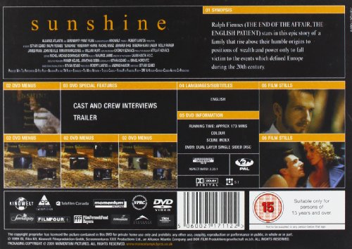Sunshine [DVD] [2000] [Reino Unido]