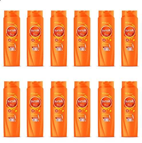 Sunsilk - Champú para el cabello, reconstrucción intensiva, 12 unidades