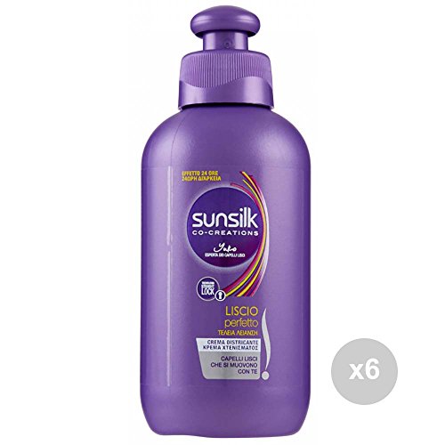 Sunsilk. Juego de 6 Crema desenredante Liso ML 200 Cuidado del Cabello, Multicolor, única