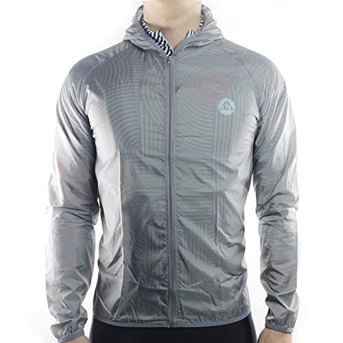 Súper Ligero Anti-Arrugas Ciclismo Jersey Adulto Anti-Pilling Reflectante a prueba de viento Cremallera completa Manga larga Ciclismo Ropa Bicicleta Bici Protector solar Chaqueta Ciclismo Ropa