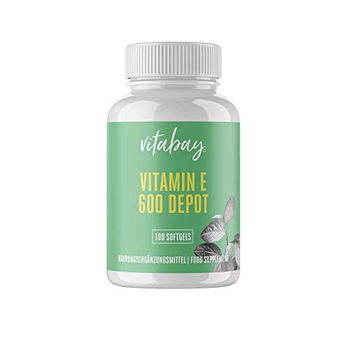 Súper Vitamina E 600 IE alta dosis - 100 Cápsulas de gelatina vegana