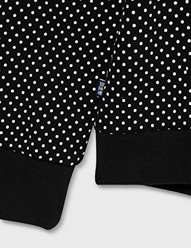 Superdry Orange Label Zip Hood Jersey, Punto Negro, M (Talla del Fabricante:12) para Mujer