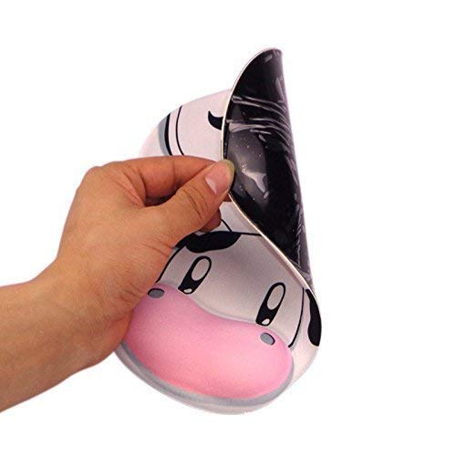 Superideal Muñeca Alfombrilla de Ratón con el Apoyo de la Muñeca del Gel Lleno Alfombrilla de Ratón, del Resto de Muñeca Cojín de Ratón---Vaca lechera