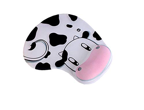 Superideal Muñeca Alfombrilla de Ratón con el Apoyo de la Muñeca del Gel Lleno Alfombrilla de Ratón, del Resto de Muñeca Cojín de Ratón---Vaca lechera