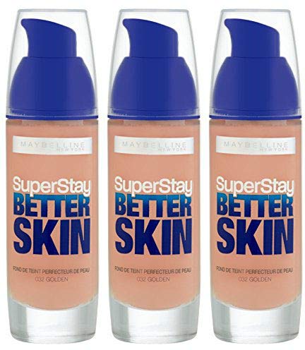 Superstay Better Skin 032 Golden - base de maquillaje líquido - Juego de 3