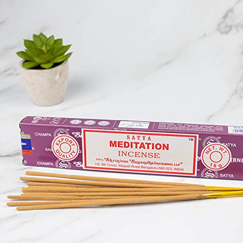 Surtido de Incienso, Nag Champa Paquetes de Incienso, 15 g Cada uno por SOS, Meditation, 12 Unidades