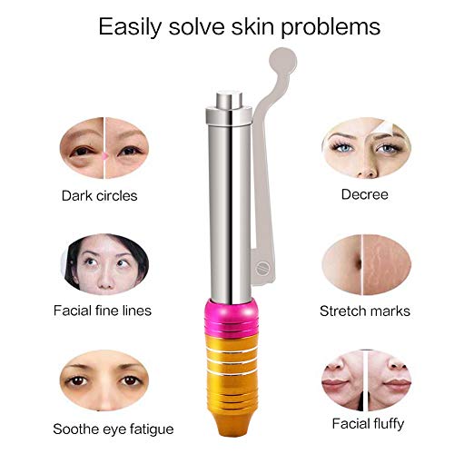 SWGN Pluma de Inyección de Hialuron Ácido Hialurónico Atomizador Hyaluron Pen para Labios de Elevación Anti Arrugas con 10 Cabeza de Ampolla