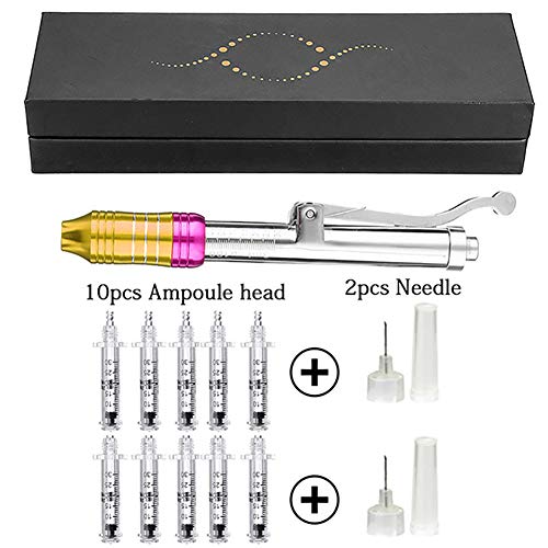 SWGN Pluma de Inyección de Hialuron Ácido Hialurónico Atomizador Hyaluron Pen para Labios de Elevación Anti Arrugas con 10 Cabeza de Ampolla