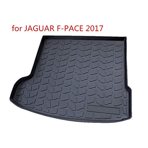 SYJY-SHOP Bandeja Maletero del Coche Estera del Piso for Jaguar F-Pace 2017 Tronco Pad Mat Cola Original del Tronco Mat Negro Tronco de Goma Trasera Boot Liner Mat