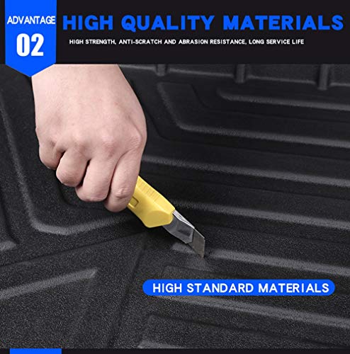 SYJY-SHOP Tailored Boot Liner For A1 2014 2015 2016 2017 Negro Botas de Agua Liner Adapta Perfectamente Inodoro