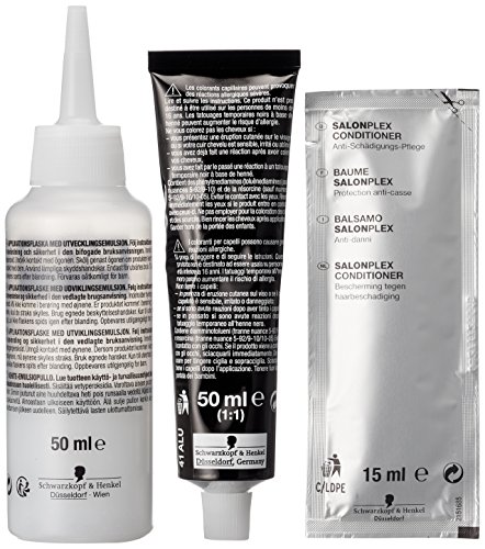 syoss Oleo Intense 10 – 50 brillante ceniza Rubio Color del pelo (3 unidades, X 115 ml)