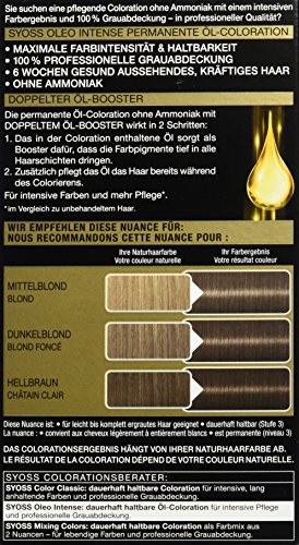 syoss Oleo Intense 5 – 54 fría marrón claro color del pelo (3 unidades, X 115 ml)