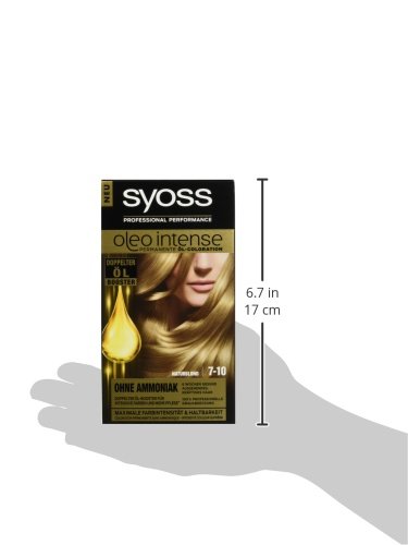 syoss Oleo Intense 7 – 10 Natural Rubio Color del pelo (3 unidades, X 115 ml)