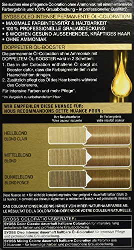 syoss Oleo Intense 7 – 10 Natural Rubio Color del pelo (3 unidades, X 115 ml)