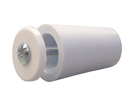 Sysfix Tope para persiana TP 35 Blanco (Caja de 12 Unidades con Tornillo y arandela), 3.5x2.4x2.4 cm