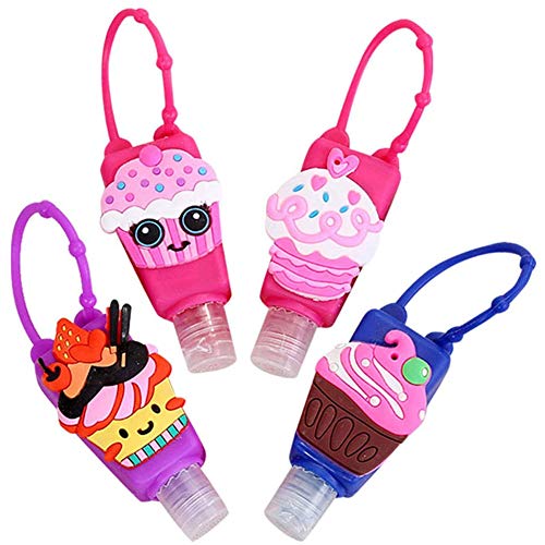 SYSI Botellas de Viaje Portátiles para Niños, 30ml Reutilizable Botella Recargable Vacía - Prueba de Fugas Rellenable Contenedor Botellas de Viaje para Actividades al Aire Libre, Escuela (5PC Animal)